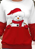 Christmas Snowman Print   Sweatshirt