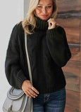 Cuddle Weather Cable Knit Handmade Turtleneck Sweater