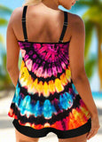 Metal Ring Blackish  Tankini  Set