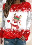 Christmas Print  Sweatshirt