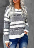 Striped Pullover Knit Sweater