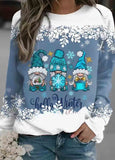 Christmas Print  Long Sleeve Sweatshirt