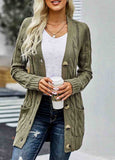 Button Pocket Knit Cardigan