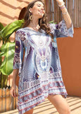 Bohemian Print Classic Dress