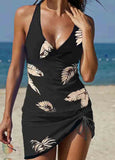 Splicing Camisole Tankini Set