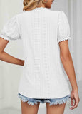 Lace Short Sleeve  T Shirt