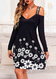 Floral Print Shift  Elegant Tunic Dresses