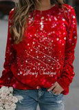 Christmas Print  Sweatshirt