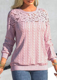 Lace Patchwork Sweatshirt