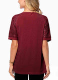 Sequin  Zip T-shirt