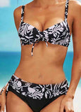 Printed High Waist Bikini Set