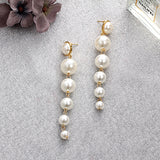 White Pearl Earring Set for Lady - soofoom.com