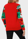 Christmas Tree &Snow  Print Sweater