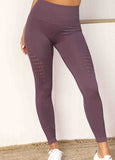 Skinny High Waisted Solid Elastic Detail Legging