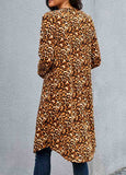 Classic Leopard Print Long Sleeve Cardigan