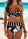 Floral Printed Bikinis Swimwear