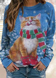 Christmas Print  Sweatshirt