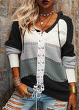 Bandage Contrast Stitched Sweater