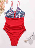 Floral Print Sexy One-piece Swimsuits