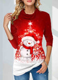 Christmas  Print  Sweatshirt