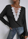 Pastoral Guipure Lace Cotton Shirts & Tops