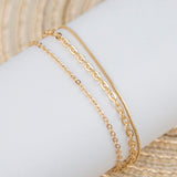 Gold Metal Chain Anklet Set for Women - soofoom.com