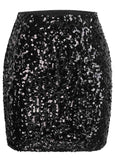 Sequin Sparkle Stretchy Bodycon Mini Skirts