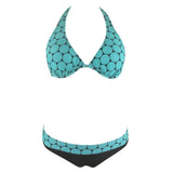 Dot Push Up Strap Sexy Bikinis Swimsuits - soofoom.com