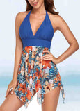 Asymmetric Hem Lace Swimdress and Panty