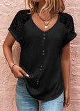 Lace V Neck Top