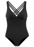 Cross Backless One Piece Swimsuit