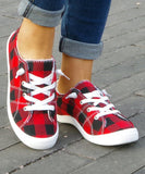 Plaid Fleecy-Lined Sneaker