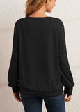 Solid Button Lapel Knit Sweater