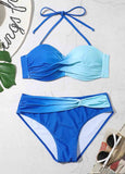 Gradient Printed Bikini Set Swimwear