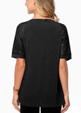 Sequin  Zip T-shirt