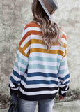 Elegant Striped Long Sleeve Sweater