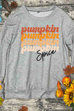 Letter Printed Halloween Long Sleeve Sweatshirt