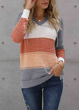 Striped Beach Bonfire Knitted Hoodie