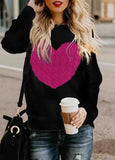 Cute Heart Print Knitted Sweaters