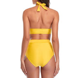 Spandex Solid One-piece Swimwear - soofoom.com