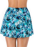 Printed High Waist Swimwear Pantskirt