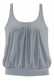 Striped Print Tankini Set