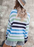 Elegant Striped Long Sleeve Sweater