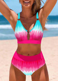 Ombre Multi Color Bikini Set