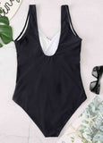 Color Block One-piece Swimwear