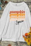 Letter Printed Halloween Long Sleeve Sweatshirt