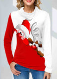 Christmas  Print  Sweatshirt