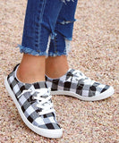 Plaid Fleecy-Lined Sneaker