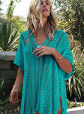 Solid  Knit Cover Ups For Holiday