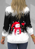 Christmas Snowman Print  Sweatshirt